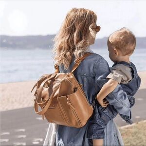 Tan Diaper Bag - Hannah and Henry